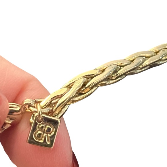 NECKLACE BANANA REPUBLIC Statement Necklace Rhinestones Faux Pearls Formal 20” - Picture 11 of 16